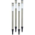 Tricod Solar-powered Stainless Steel Pole Light (Pack of 4)