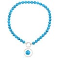 Turquoise Resin Bead and Cubic Zirconia Necklace