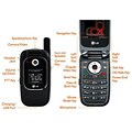 LG CU400 Quadband 3G Unlocked GSM AT&T Flip Phone (Refurbished)