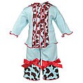 AnnLoren Brown and Blue Cheetah Set for American Girl Dolls