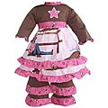 AnnLoren Cowgirl Horses Dress/ Pant Set for American Girl Dolls