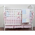 Bacati Jersey Knit Girl's 4-piece Crib Set