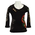 Ed Hardy Girl's Geisha Ribbed T-shirt