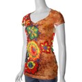 Self Esteem Junior's Floral Sublimation Print Tee