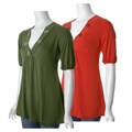 Misses Me Women's Plus Size Rhinestone Trim Top