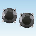 14k Gold 1 1/2ct TDW Black Diamond Martini Studs