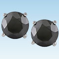 14k Gold 2ct TDW Black Diamond Martini Studs