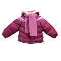 OshKosh Toddler Girl's Purple Colorblock Bubble Coat