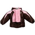 London Fog Girl's Brown Colorblocked Active Coat