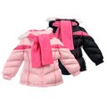 London Fog Girl's Zip-front Bubble Coat