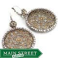 Sweet Romance Rosette Filigree Earrings