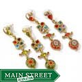Sweet Romance Retro Candy Glass Earrings
