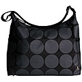 OiOi 'Dots' Hobo-style Diaper Bag with Lime Lining