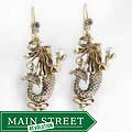 Sweet Romance Art Nouveau Mermaid Pearl Earrings