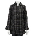 Marcelle Renee Women's Plaid Wool Pant Coat