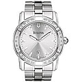 Bulova Men's Diamond-accented Silver Dial Watch