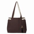 Kandahari Off-white/ Purple Shopping Bag (Pakistan)