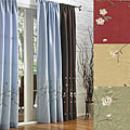 Cherry Blossom Pole Top Curtain Panels (Set of 2)