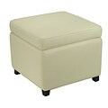 Jonathan Off White Flip-top Ottoman