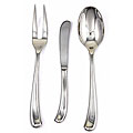 Ginkgo Sea Drift Hollow Handle 3-piece Serving Set