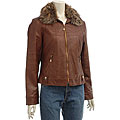 Regent Park Women's Faux Lamb Leather Jacket  