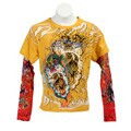 Ed Hardy Boy's Yellow Eagle 2-fer T-shirt