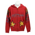 Ed Hardy Boy's Stars Zip-front Hoodie