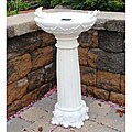 Solar-powered Lighted Birdbath