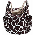 OiOi Cocoa Giraffe Print Hobo-style Diaper Bag