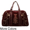 Christian Audigier Jeweled Satchel Traveler Bag