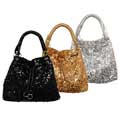 Je Veux Double Handle Metallic Handbag