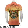 Ed Hardy Men's Dip-dyed Acid Washed Polo