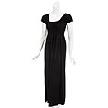JFW Women's Black Peasant Maxi Dress