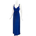 JFW Women's Blue Twisted Strap Maxi Dress