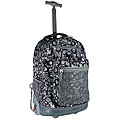 J World 19.5-inch Marble Grey Rolling Backpack/ Laptop Sleeve