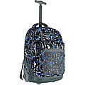 J World 19.5-inch Touches Blue Rolling Backpack/ Laptop Sleeve