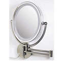 Zadro OVLW68 Oval Two-sided Lighted Wall Mount Makeup Mirror