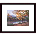 Diane Romanello 'Golden Autumn' Wood Framed Art Print