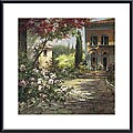 Haibin 'Tuscan Afternoon' Metal-framed Art Print