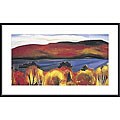 Georgia O'Keefe 'Lake George, Autumn, 1927' Metal Framed Print