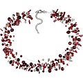 FW Pearl Crystal and Multi-gemstone Necklace