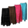 Shana Women's Plus Size Crochet Trim Skirt