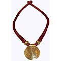 KH6 Burgundy Naga Pendant Necklace (India)