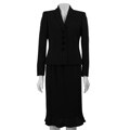 Evan Picone Women's Ruffle Skirt Suit