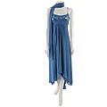 Cachet Women's Baby Blue Pebble Chiffon Dress