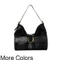 Presa 'Annabelle' Double Pocket Leather Hobo