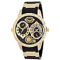 Marc Ecko Women's 'The Phantom' Black Goldtone Watch