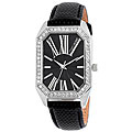 Marc Ecko Women's High Class Black Leather Strap Watch