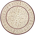 Hand-tufted Cream Wool/ Cotton Rug (8' Round)