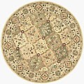 Handmade Ancient Baktarri Wool Rug (8' Round)